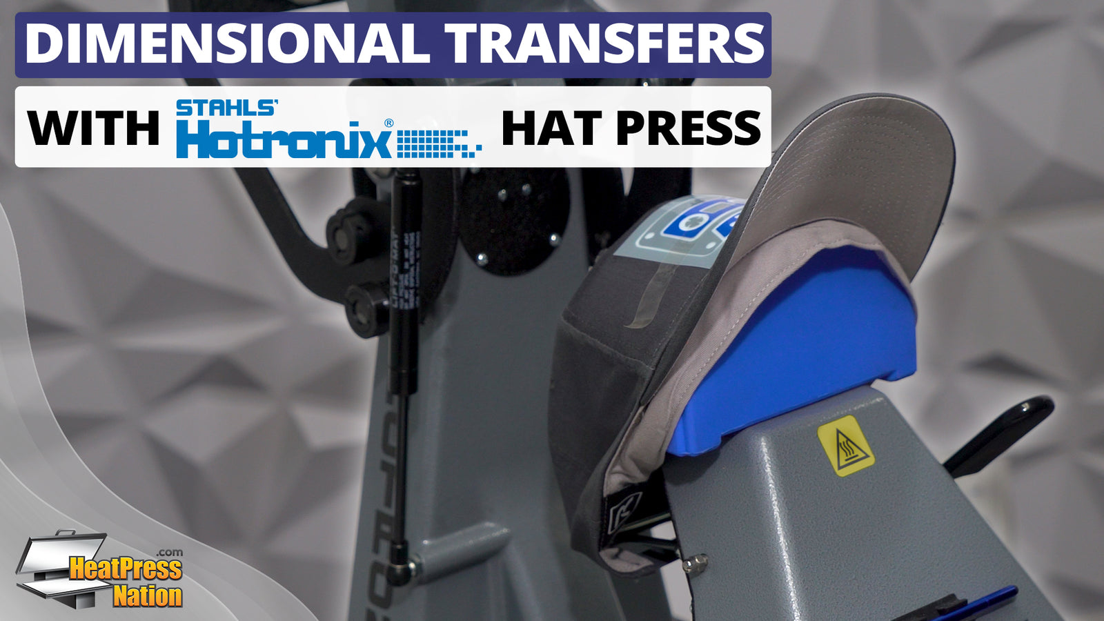 Dimensional Transfers With Stahls’ Hotronix 360 IQ Hat Press - HeatPressNation