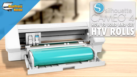 How to Load & Cut Rolls of Media on the Silhouette Cameo 4 - HeatPressNation