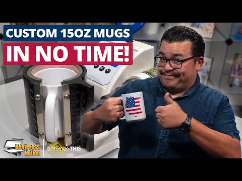 HPN Signature Series Fully Automatic Sublimation Heat Transfer Mug Press 220v